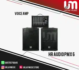 Vocal Amplifier Pro HR Audio PMX-6 Bluethoot Series 1set (uklaf music)