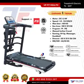 Bisa COD Rumah - Treadmill Elektrik TL 607 Listrik 350watt - 3 Fungsi