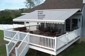 Retractable Motorized Awning, Awning Gulung