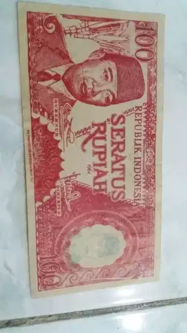 Uang kuno kertas rp 100 thn 1964