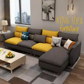 sofa terbaru Letter L shape Langsung Pabrikan dan bergaransi