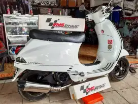 knalpot racing vespa matic sprint,gts,lx,primavera fullset akrapovic