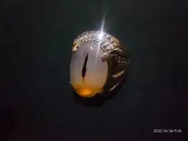 Cincin batu akik jenis agate