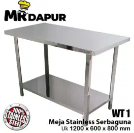 Meja stainless serbaguna