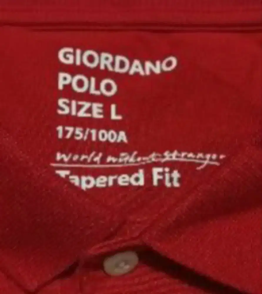 [ GIORDANO ] 100% BARU POLOSHIRT/KAOS POLO PRIA.