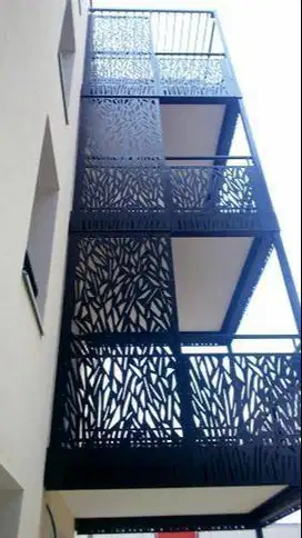 railing railling tangga void balkon plat besi cnc laser cutting #4