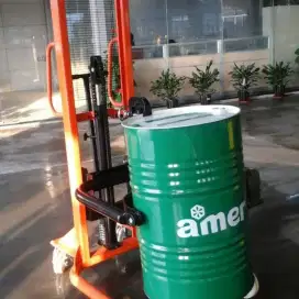 Dealer Hand Stacker Drum Lifter Manual Rotary untuk Menuang Drum