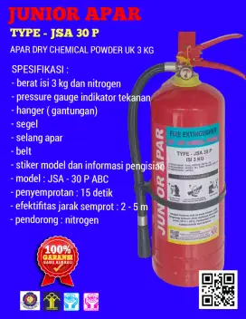 TABUNG APAR UK 3 KG BERGARANSI