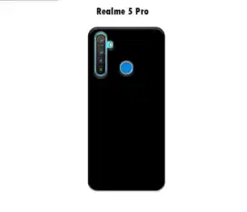 Realme 5 pro soft casing black matte