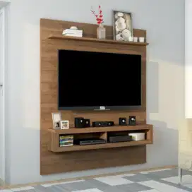 Interior desain kamar tidur,almari pakaian/wardrobe,dipan,backdrop tv