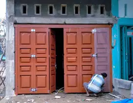 Pintu Besi Press Ruko Lipat /Garasi/Harmonika