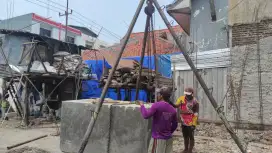 Bak tandon air tanam beton cor