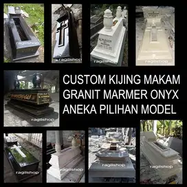 paket custom model kijing makam batualam marmer granit onyx ragilshop