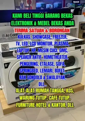 Dibeli semua jenis Barang Bekas Elektronik dan Mebel Bekas anda