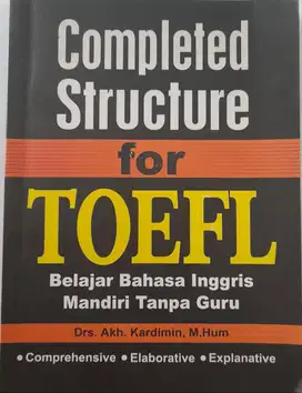 Jual Buku Completed Structure for TOEFL NEGO Sampai Jadi