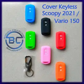 Cover Sarung Silikon Kunci Remot Keyless Honda Scoopy 2021 Terbaru