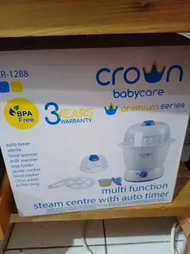 Crown Steamer Sterilizer Multifungsi 9in1 CR1288 (Auto Timer)