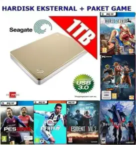 1Hardisk 1tb + Full game PC