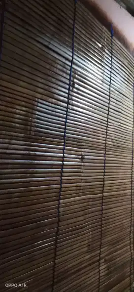 Tirai kayu krey bambu,wide bambu hijau