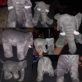 Boneka hewan gajah tokoh kartun jungle beat munki & trunk elephant SNI
