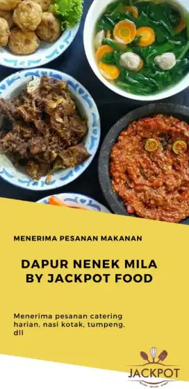 Catering harian dan nasi bungkus  untuk berbagi dapur nela