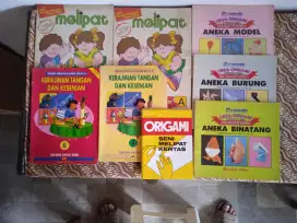 Buku² Ketrampilan untuk Anak dan Dewasa, Origami, menggambar, kruistik