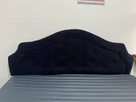 Tempat Tidur mewah Bludru Biru korea