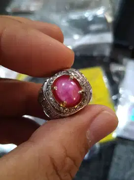 Natural mirah ruby burma star 4crt