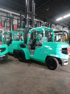 forklift mitsubishi 5 Ton diesel atau gasoline ban Double