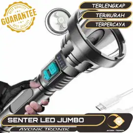 Senter LED super terang Waterproof USB Cree XPE 4000 Lumens Non Remova