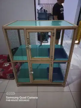 Kandang kucing kayu 2 kama2