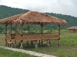 Saung gajebo bambu | saung lesehan | saung rumah