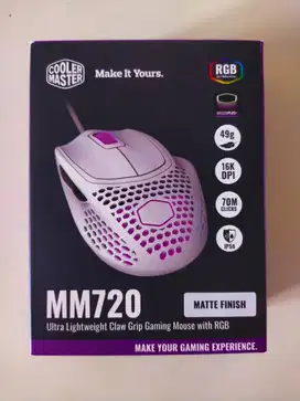 Gaming Mouse - Cooler Master MM720 Matte White (MM-720-WWOL1)