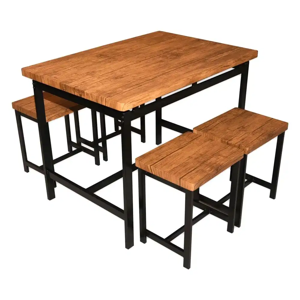 Meja Makan Multifungsi dengan 4 Kursi