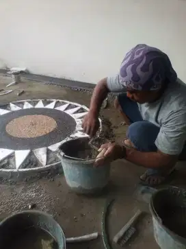 Jasa pemasangan lantai dan dinding granit tile, marmer dan granit alam