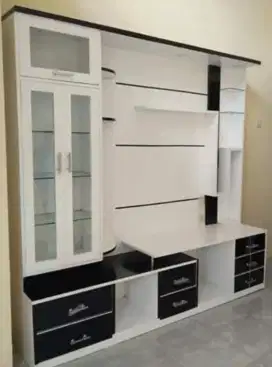 Lemari partisi minimalis modern penyekat ruangan