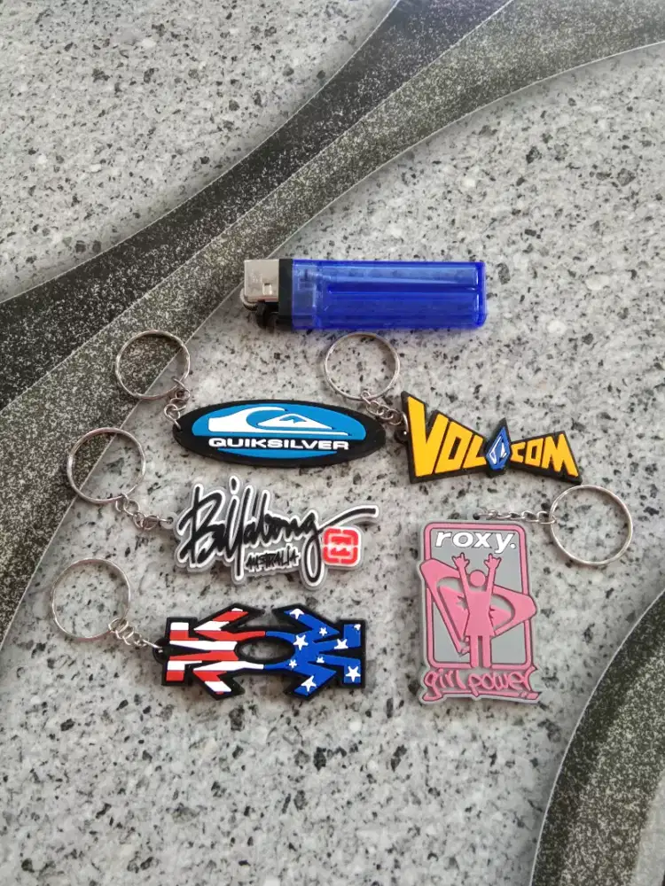 Gantungan Kunci Quiksilver Volcom Billabong Spiderbilt Roxy