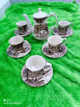 Tea Set antik Hand Painted Oxford E ( JOHNSON FAMILY )