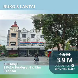 Dijual 3 Ruko Berderet disewakan Indomaret