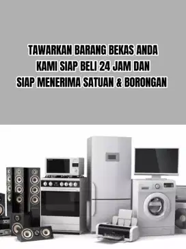 Menerima Barang Bekas TV Kulkas Freezer Mesin Cuci Sofa Speaker Dll