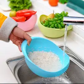 Baskom Pencuci Sayur Beras Buah Dengan Saringan Dapur Kitchen