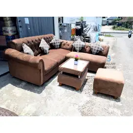 Sofa Jumbo L / Sofa Midili Brown hanara