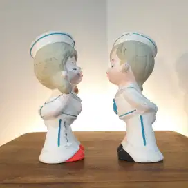 Patung Vintage Antik Jadul Pelaut Sailor Mini Pajangan Rumah Dekorasi