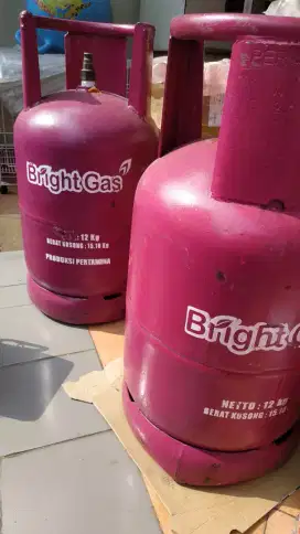 3 Tabung gas pink 12 kg. Mulus baru