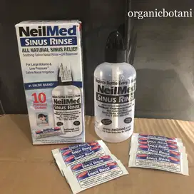 Neilmed Sinus Rinse,LENGKAP 1 Botol+10 Premixed Sachet. RECOMMENDED.