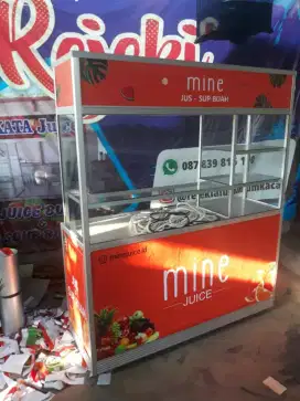 Etalase jus jualan etalase kuliner makanan etalase snack dan kantin