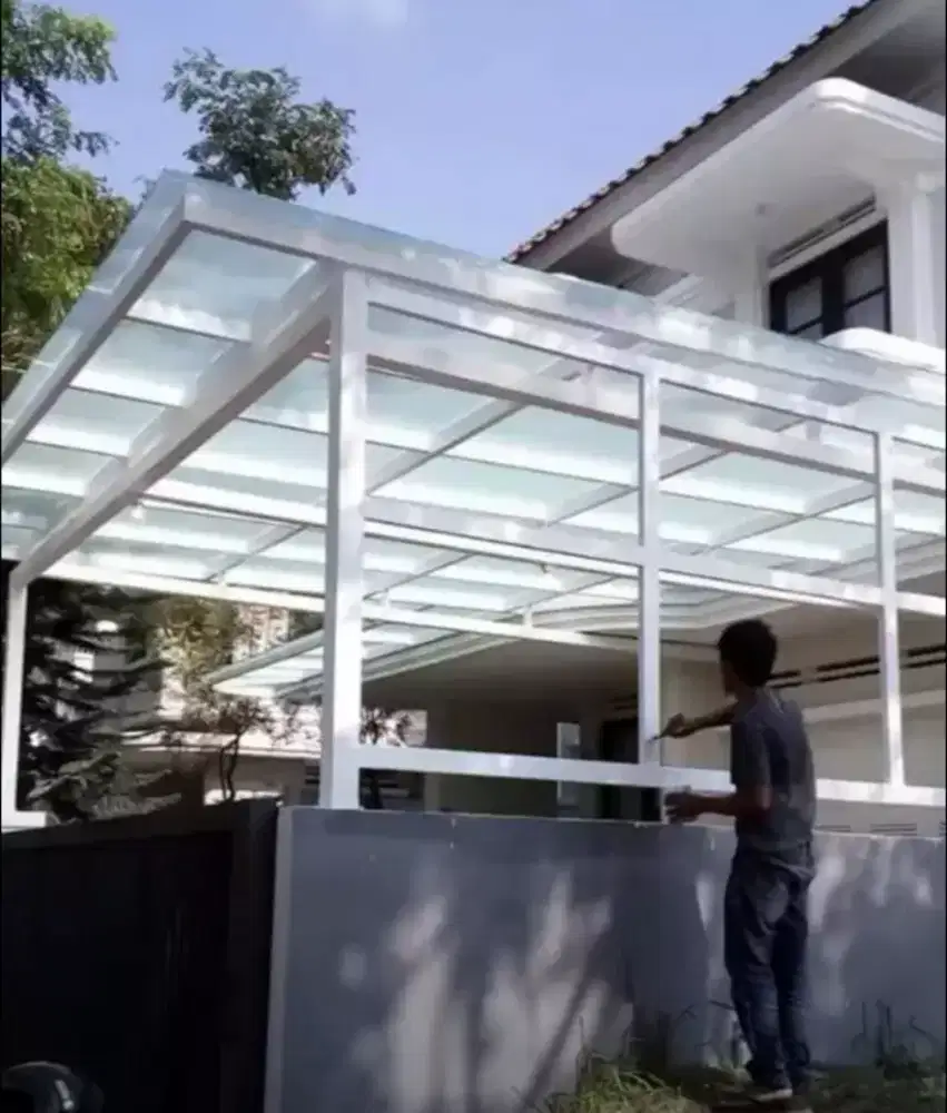 Kanopi atap kaca dll