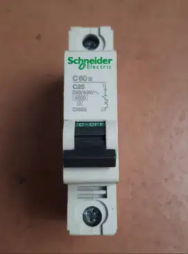 Schneider 1P C60a C25 MCB break cap 4.5KA (A-614)