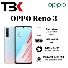 Oppo Reno 3 Fullset Second  refurbish Garansi