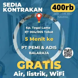 Disewakan atau Dikontrakan Kost/Petakan 400rb Sewakan Kontrakan